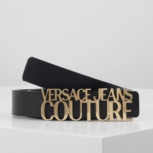BELT WITH VERSACE JEANS SHINY LOGO BUCKLE