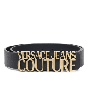 BELT WITH VERSACE JEANS MATTE LOGO BUCKLE