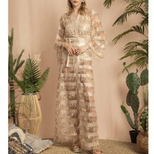 ORNELA KIMONO DRESS (GOLD)