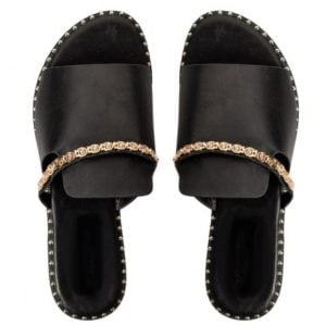 FLAT SANDALS (BLACK)
