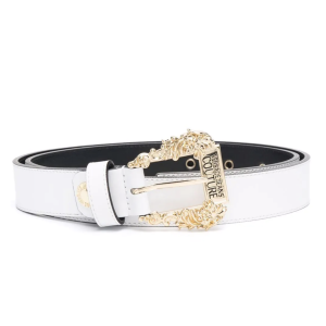 MEDIUM WIDTH BELT WITH MEDIUM VINTAGE BUCKLE (WHITE)