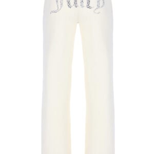 MIX CRYSTAL VELOUR TROUSERS (CREAM) *SET ONLY