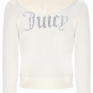 MIX CRYSTAL VELOUR HOODIE (CREAM) *SET ONLY