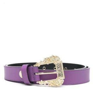 MEDIUM WIDTH BELT WITH MEDIUM VINTAGE BUCKLE (PURPLE)