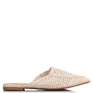 CROTCHET MULE (BEIGE)
