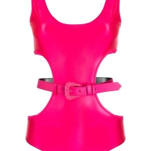LYCRA BUCKLED BODY (FUSCHIA)