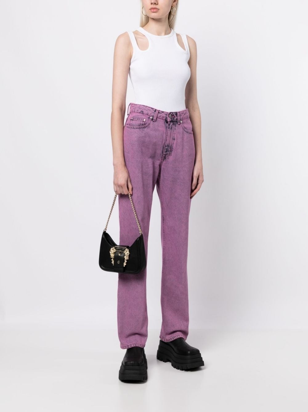 SMALL MOON BAG WITH VINTAGE BUCKLE - Image 2