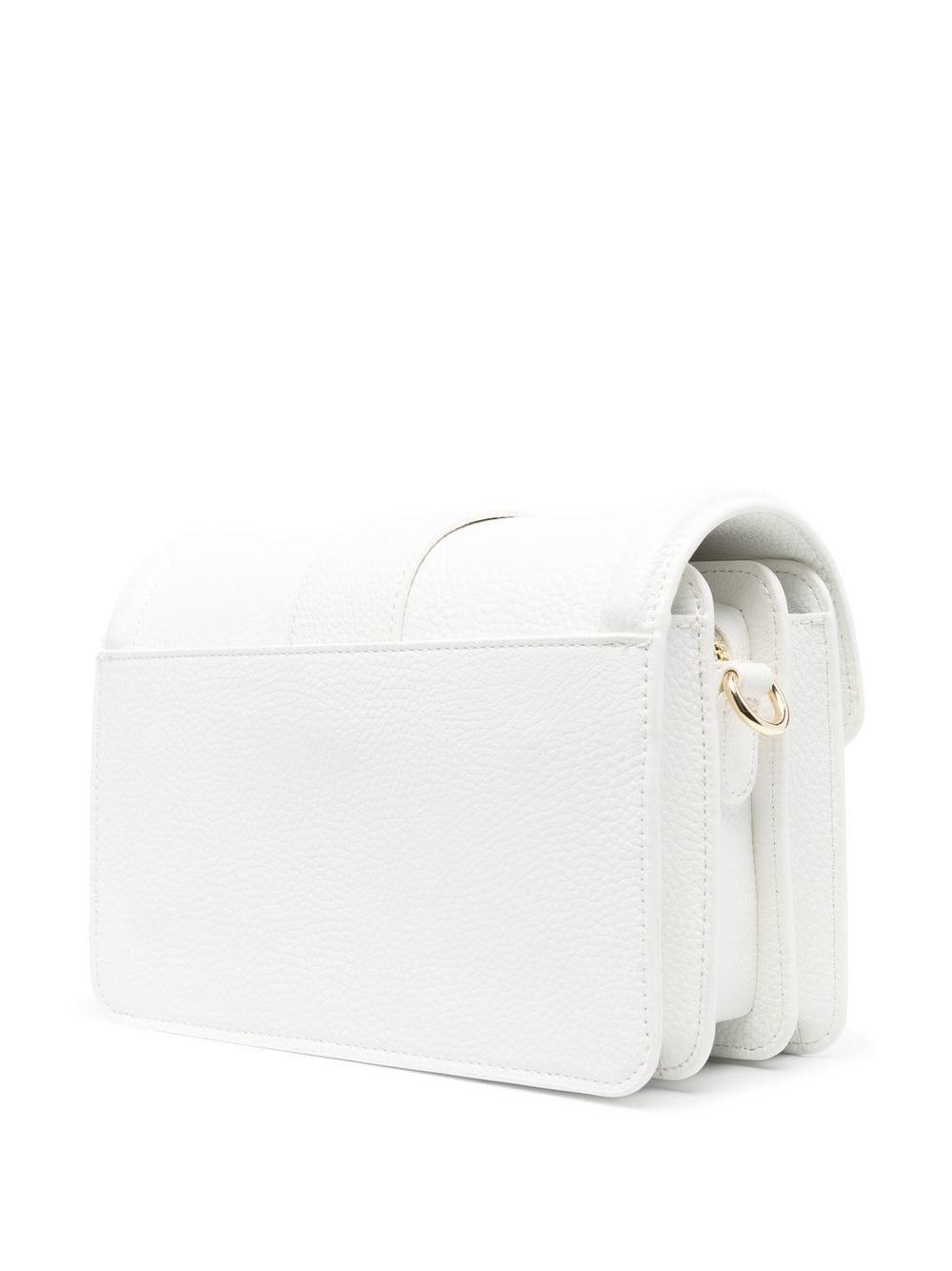 SHOULDER BAG WITH LARGE VINTAGE BUCKLE (WHITE) - Image 4