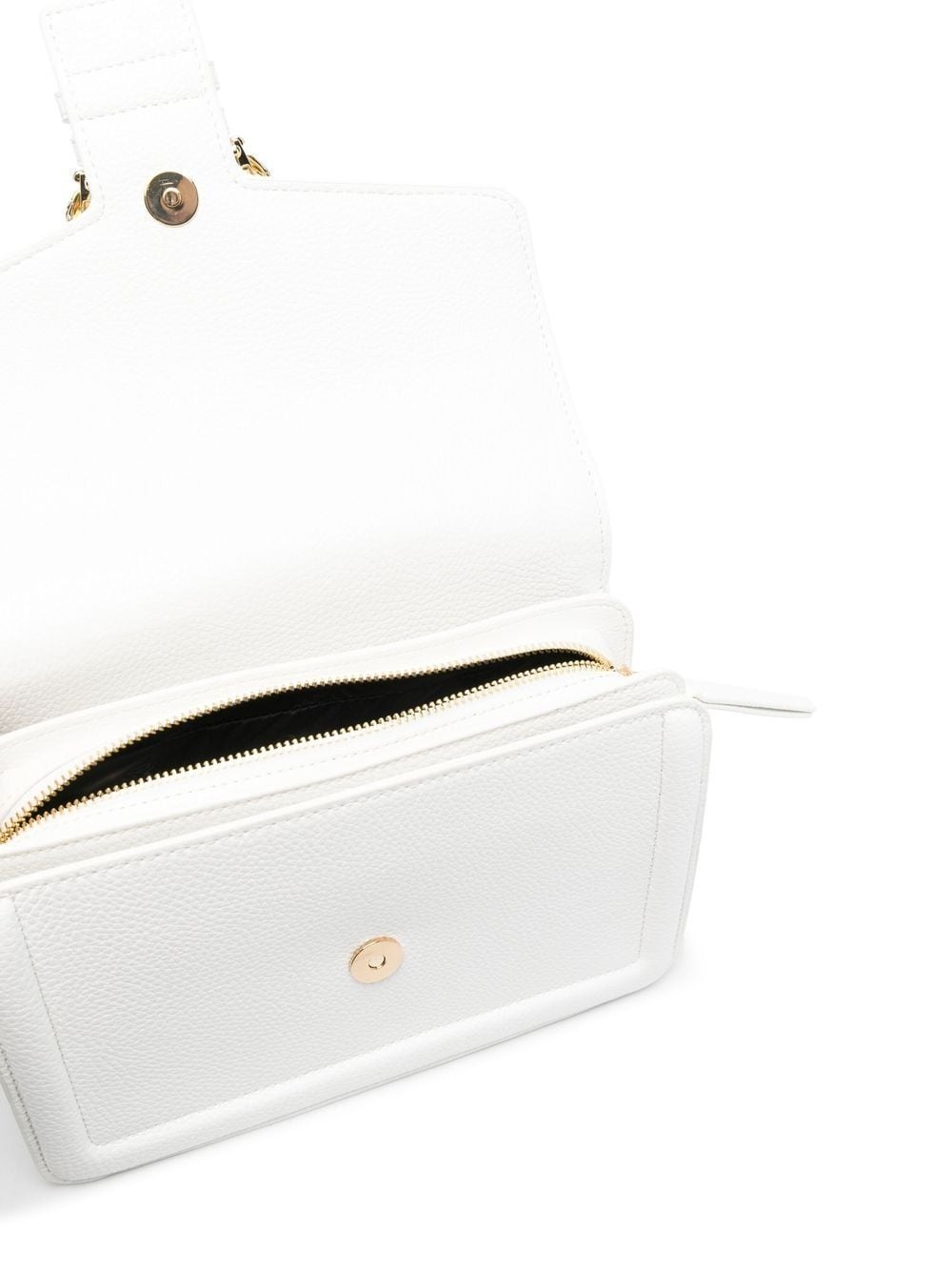 SHOULDER BAG WITH LARGE VINTAGE BUCKLE (WHITE) - Image 5
