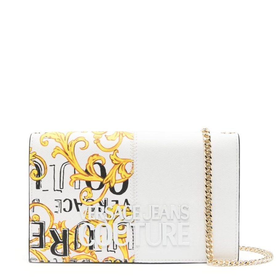 BI-COLOUR BAROCCO PRINT WALLET-PURSE