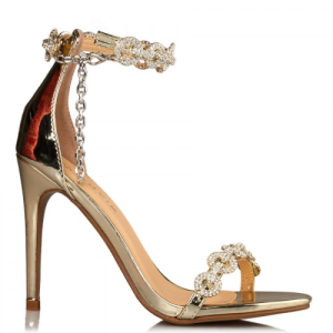 EMBELLISHED RINGS HEELS (GOLD)