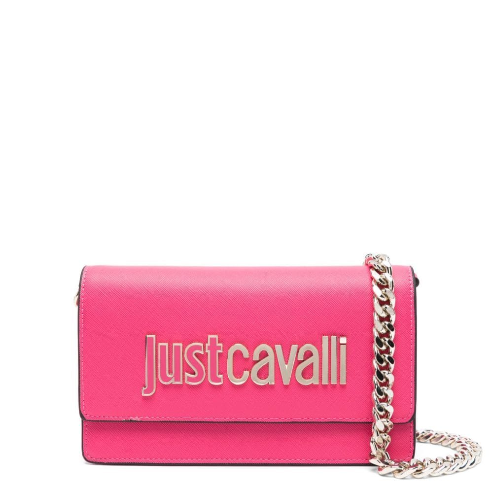 JUST CAVALLI SMALL SHOULDER BAG CAVALLI LOGO (FUSCHIA)