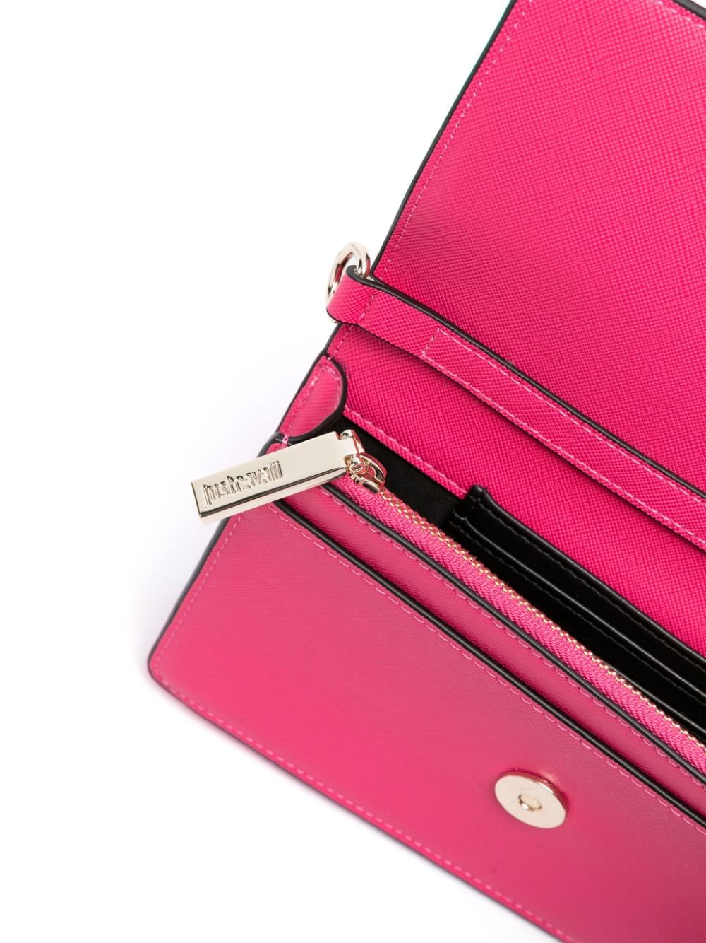 JUST CAVALLI SMALL SHOULDER BAG CAVALLI LOGO (FUSCHIA) - Image 3