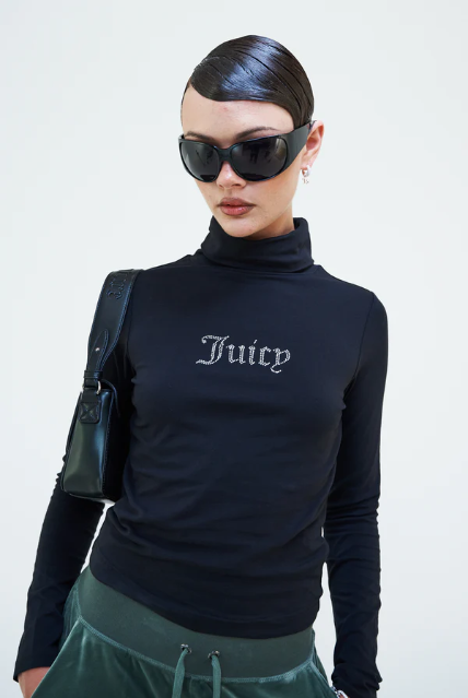 JUICY DIAMANTE TURTLENECK (BLACK)