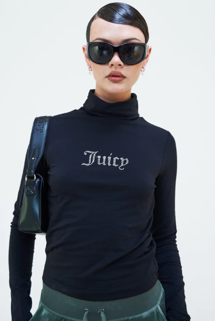 JUICY DIAMANTE TURTLENECK (BLACK) - Image 2