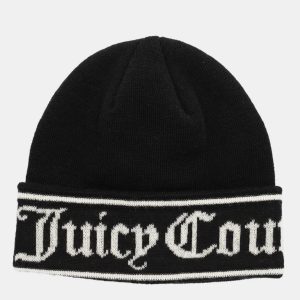 JUICY COUTURE BLACK BEANIE HAT