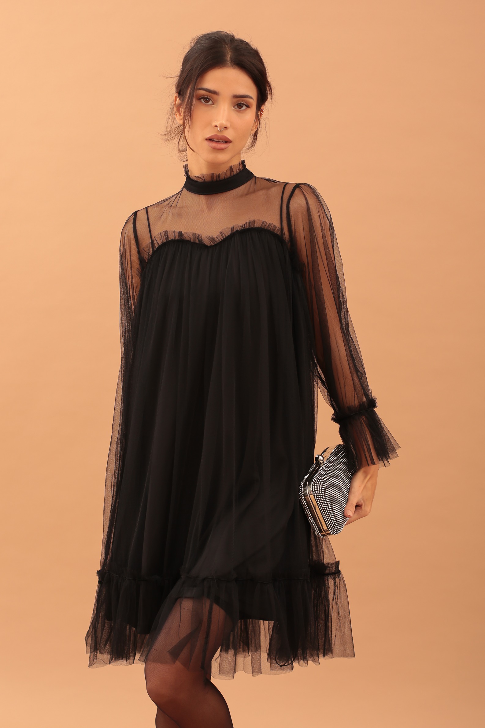 MINI TULLE JALIL DRESS - Image 5