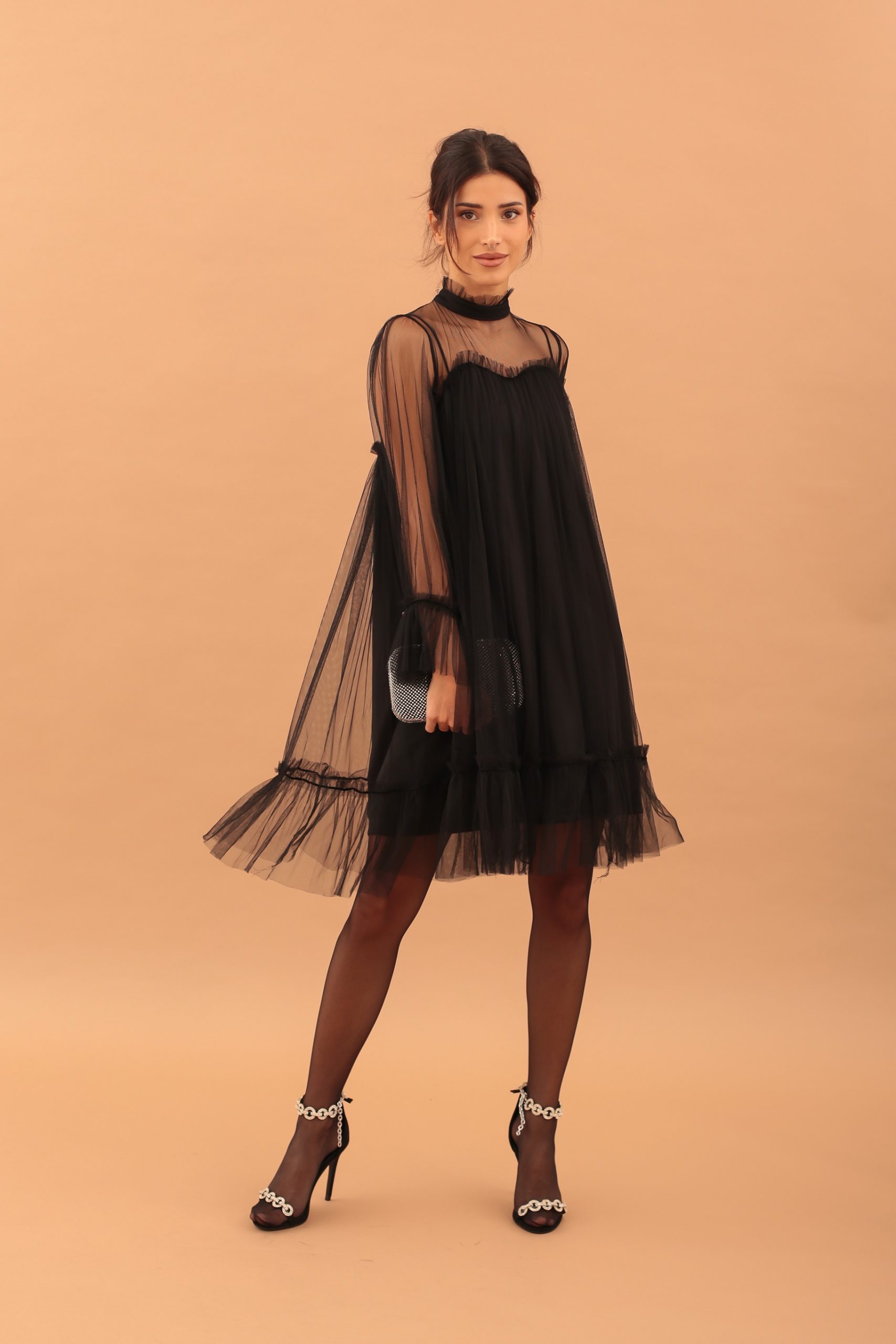 MINI TULLE JALIL DRESS - Image 3