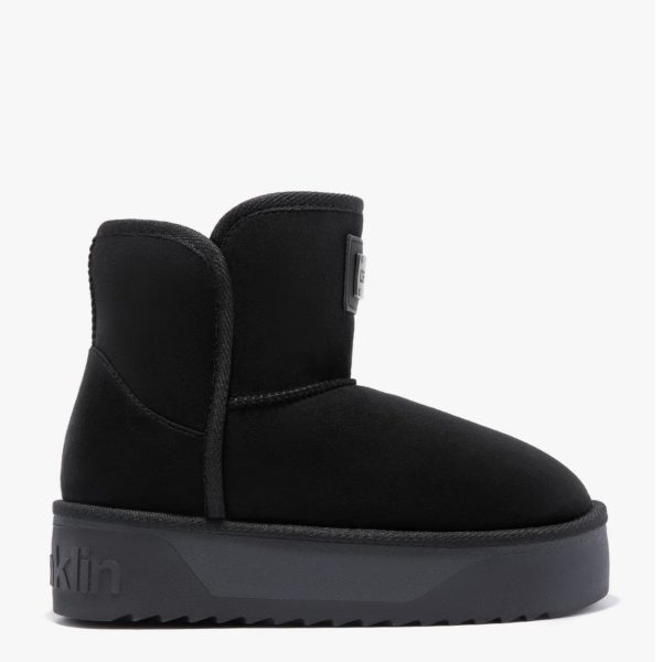 Ugger SUEDE UGGER BOOTS - BLACK - Conelle