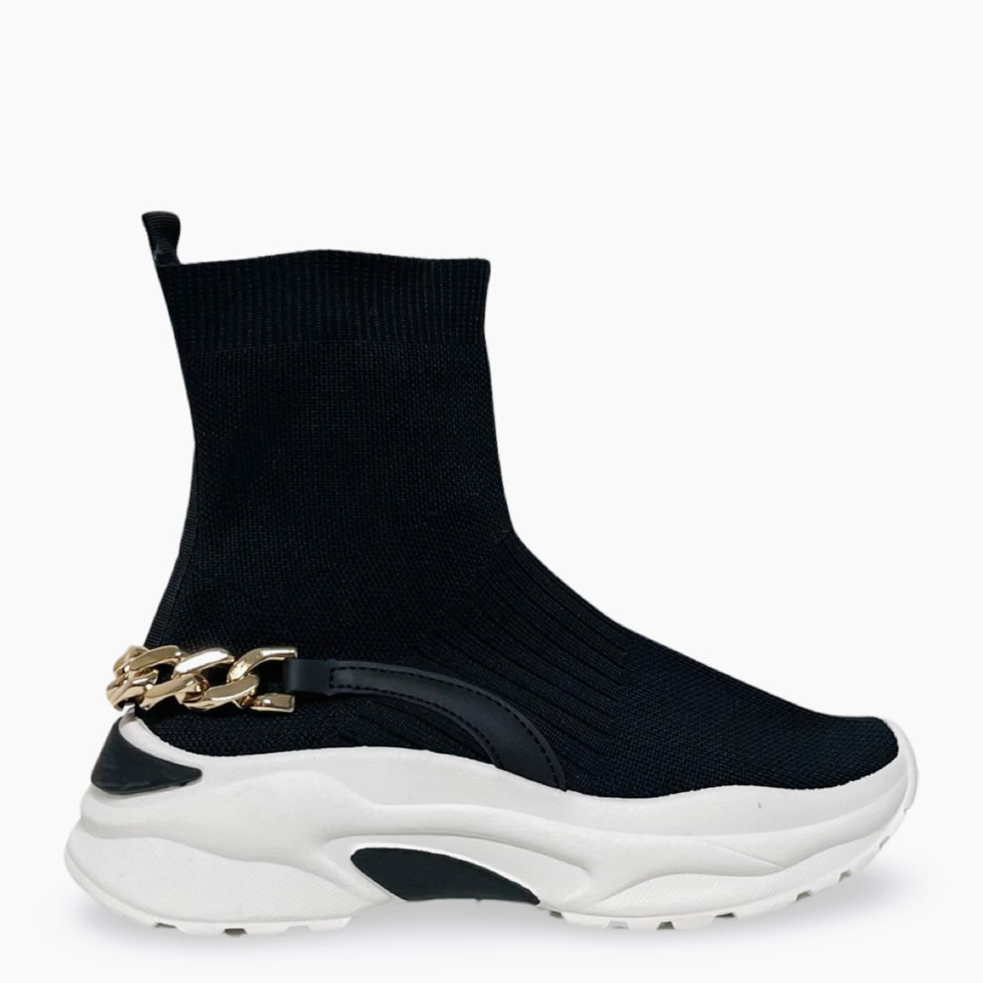 SOCK CHUNKIE BOOTIE GOLD CHAIN