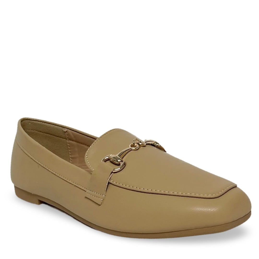 SLIM BUCKLE LOAFER - BEIGE - Image 2