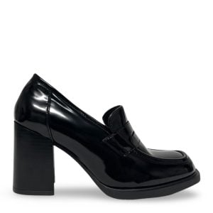 HEEL PLATFORM SHINY LOAFER