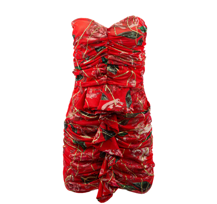 RED JULIETTE DRESS - Image 2