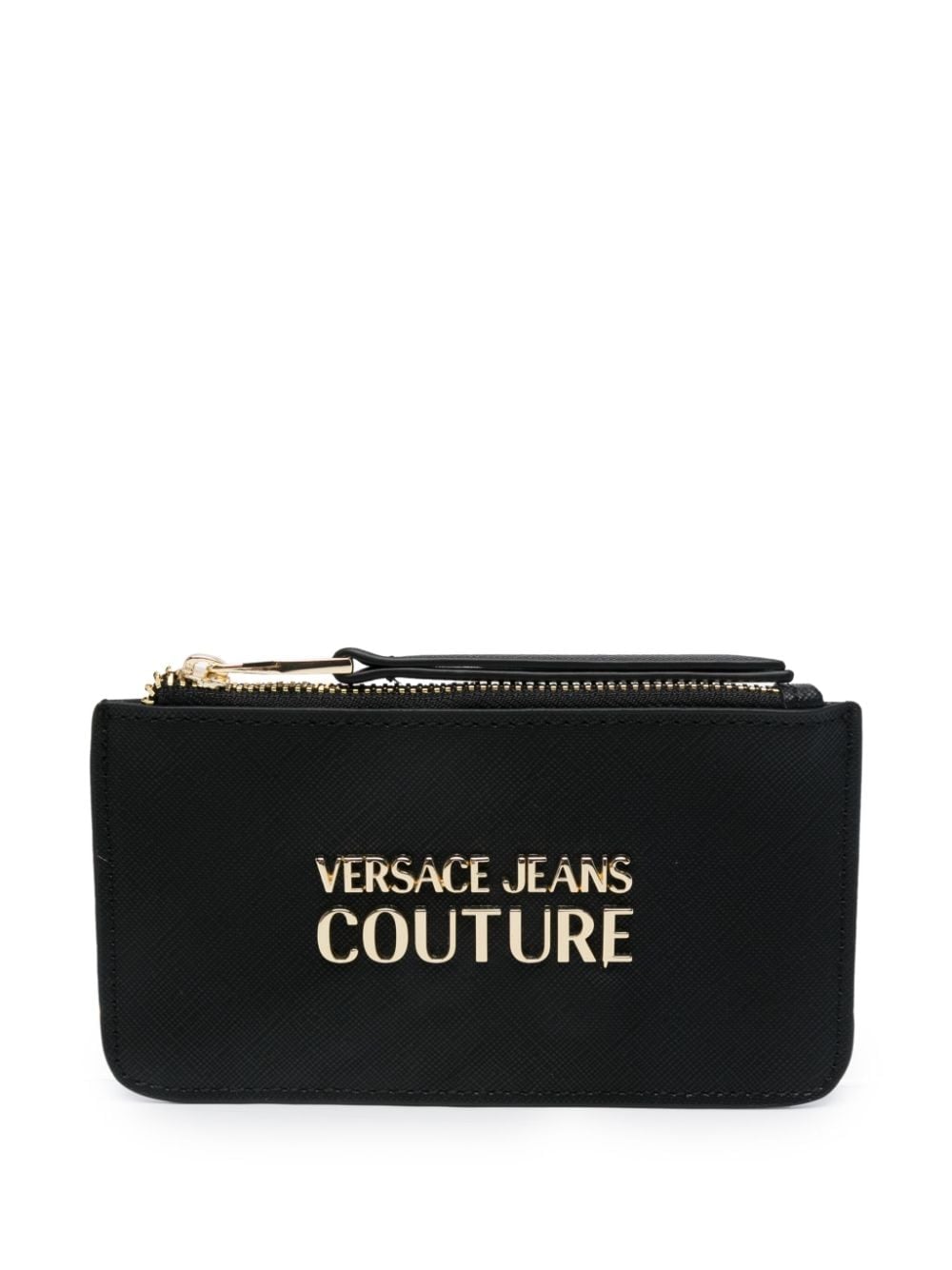 VERSACE JEANS MINI WALLET WITH ZIPPER AND LOGO