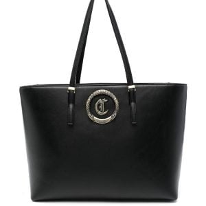JUST CAVALLI SHOPPER WITH ROUND LOGO