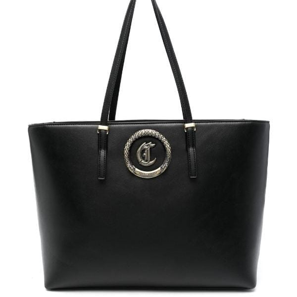 JUST CAVALLI SHOPPER WITH ROUND LOGO