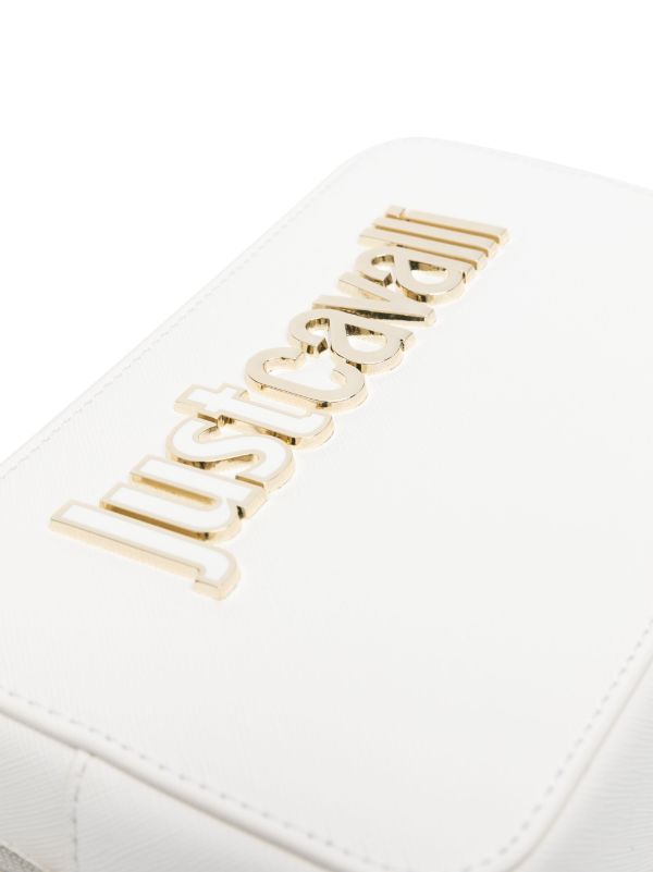 JUST CAVALLI CAMERA BAG WITH LOGO - WHITE - Image 4