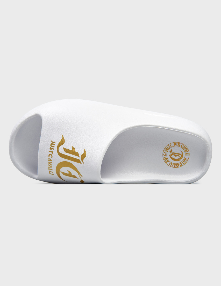 JUST CAVALLI OVAL SLIDERS - WHITE - Image 2