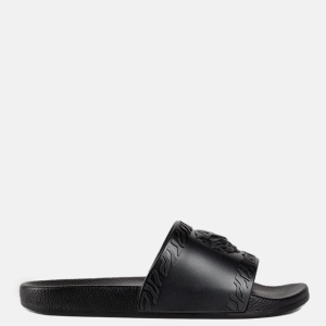 JUST CAVALLI TIGER LOGO SLIDERS - BLACK