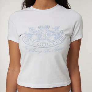 JUICY COUTURE LEGACY LOGO SHIRT - WHITE