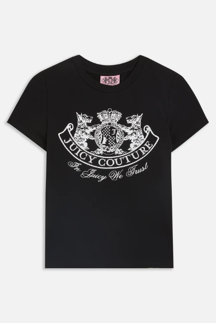 JUICY COUTURE LEGACY LOGO SHIRT - BLACK - Image 2