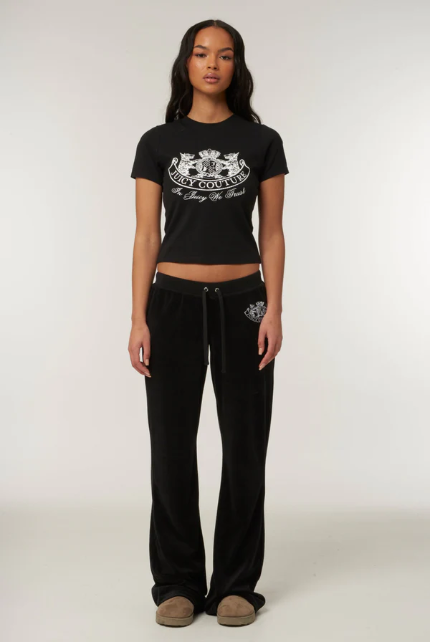 JUICY COUTURE LEGACY LOGO SHIRT - BLACK - Image 4