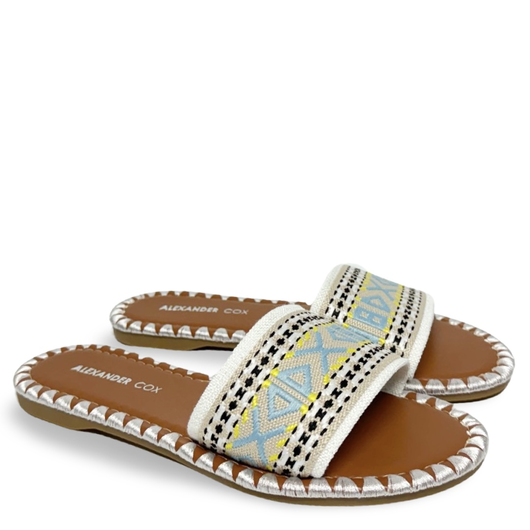 WOVEN DAHLIA FLATS - WHITE - Image 4