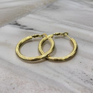 MEDIUM SIZE GOLD LOOK EARRINGS