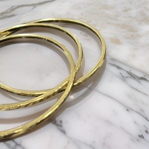 DIAGONAL DENTED BRACELET (1 BRACELET)