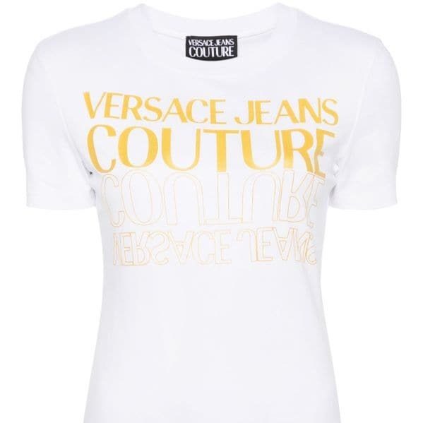 VERSACE JEANS GOLD LOGO BLOUSE