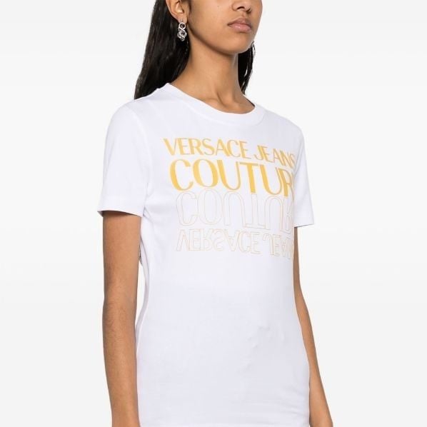 VERSACE JEANS GOLD LOGO BLOUSE - Image 2
