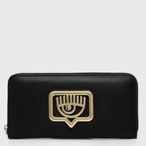 CHIARA FERRAGNI METAL EYE LOGO WALLET