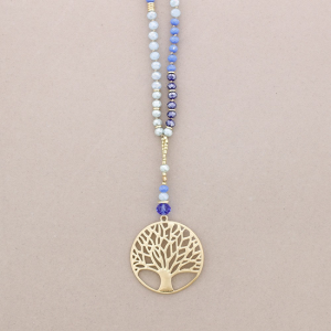 TREE OF LIFE ROSARY - BLUE