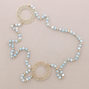 PUNCHED MEDALLION ROSARY - TYRQUOISE