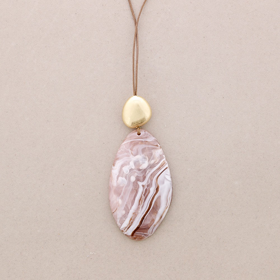 LEATHER STRAP MONOLITH - PINK