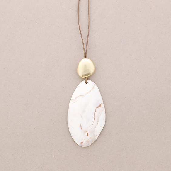 LEATHER STRAP MONOLITH - BEIGE