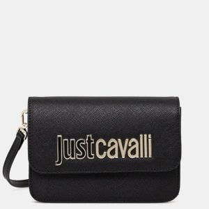JUST CAVALLI SHOULDER BAG WITH LEOPARD INTERIOR
