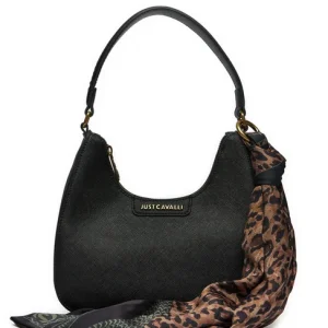 JUST CAVALLI MOON SHAPE RETRO LOGO WITH FOULARD