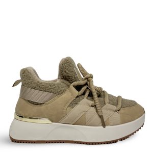 PLUSH SNEAKERS - BEIGE