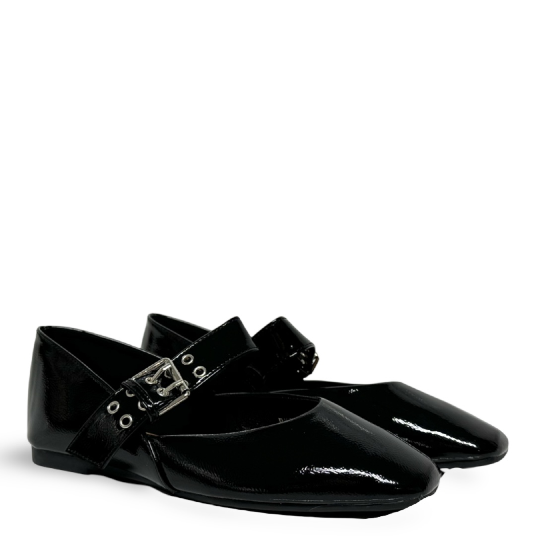 HECATE PATENT ECO LEATHER FLATS - Image 5